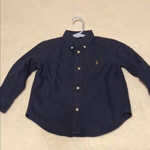 Navy Blue Kids Shirt by Polo by Ralph Lauren
